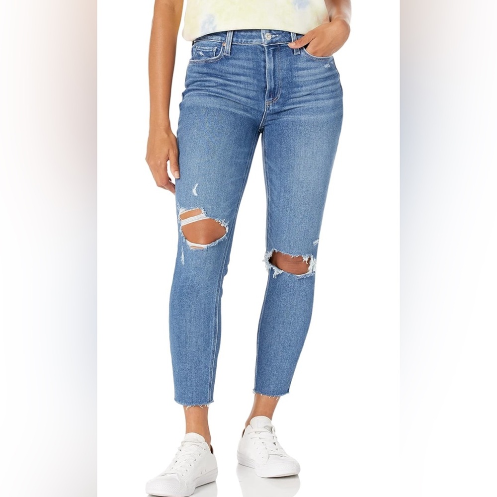 PAIGE high-rise ripped jeans